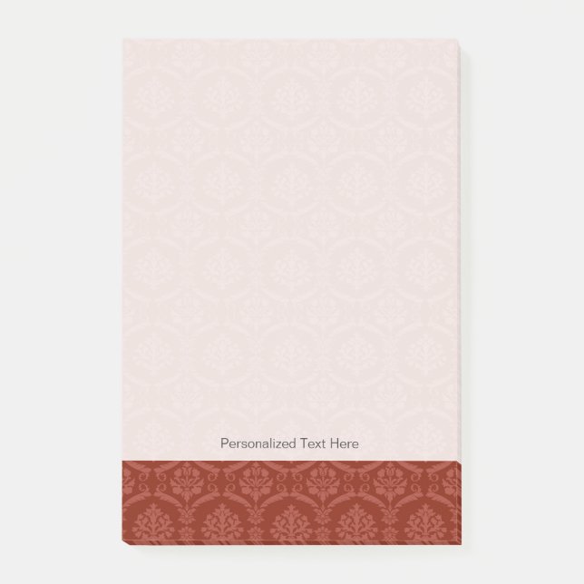 Damask wallpaper 3 post-it notes (Front)