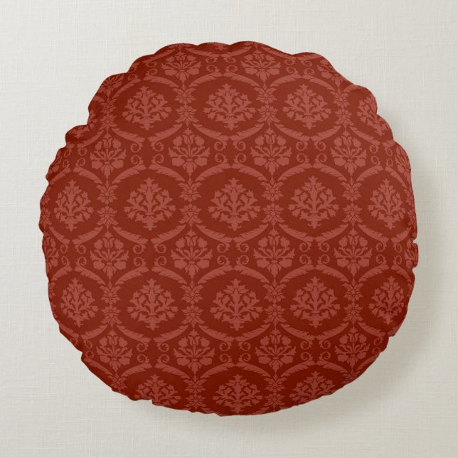 Damask wallpaper 3 round cushion (Front)