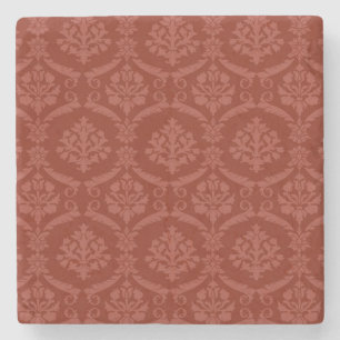 Damask wallpaper 3 stone coaster