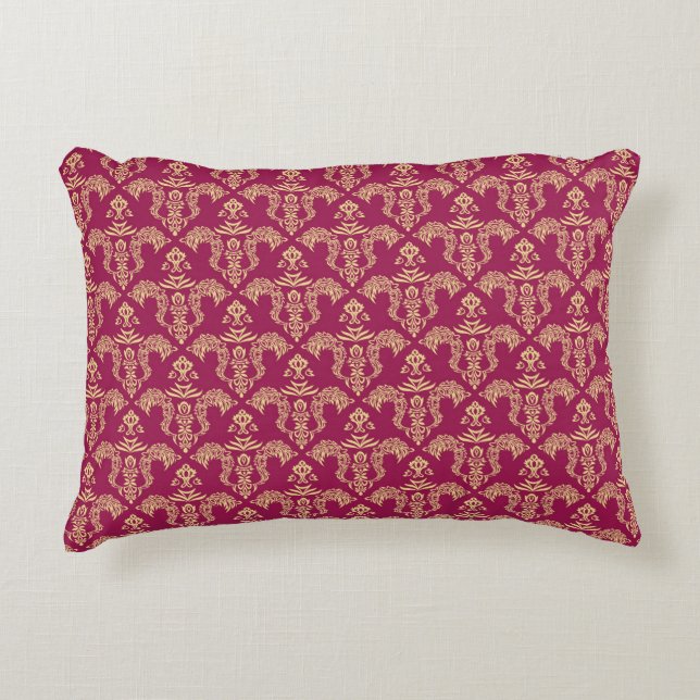 Damask wallpaper 4 decorative cushion (Front)