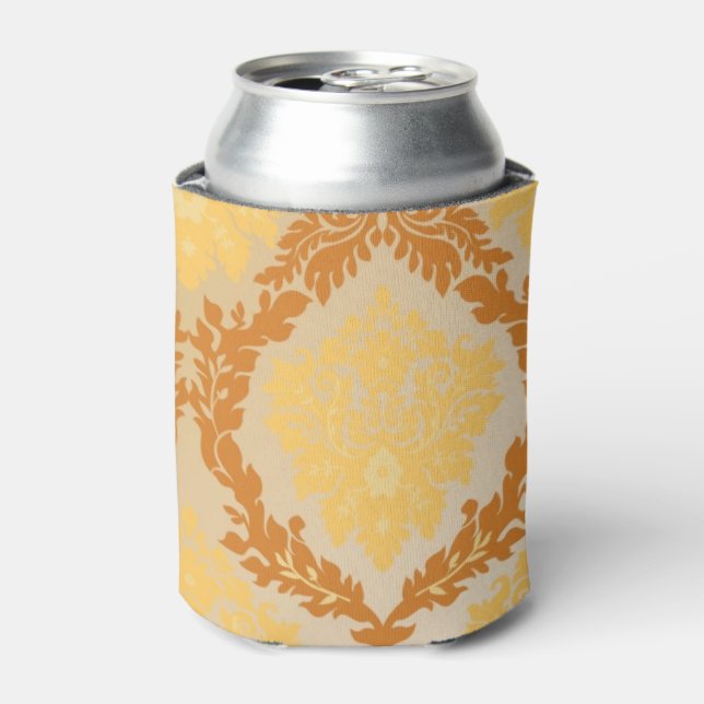 Damask wallpaper 5 can cooler (Can Front)