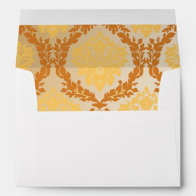 Damask wallpaper 5 envelopes (Back (Bottom))