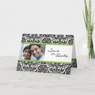 Damask Wallpaper Save the Date Card