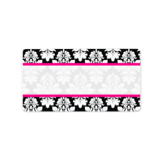 Damask Wedding Envelope Address Labels