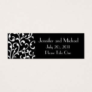 Damask Wedding Favour Gift Tags