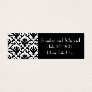 Damask Wedding Favour Gift Tags