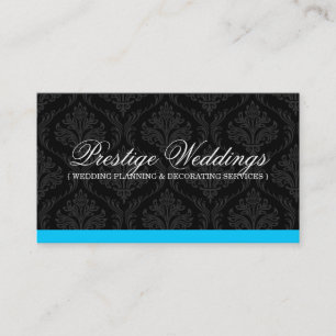 Damask Wedding Planner Business Card