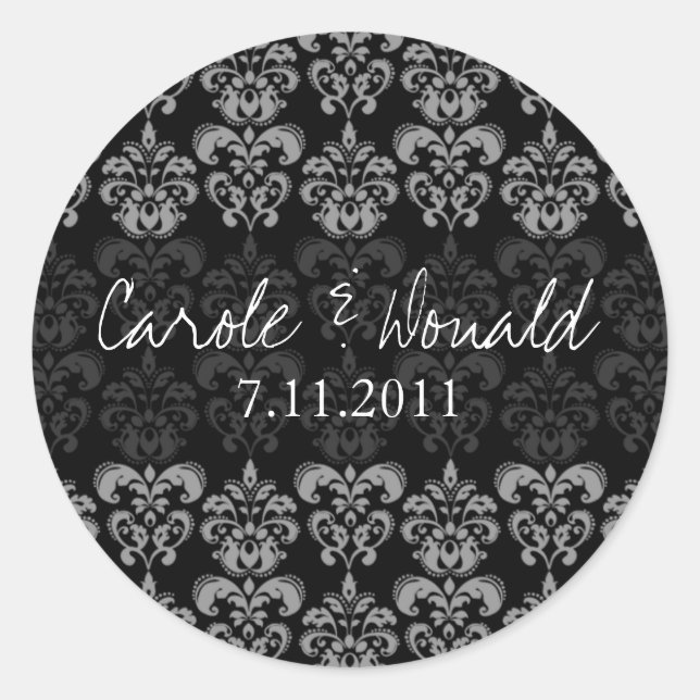 Damask Wedding Seal (Front)
