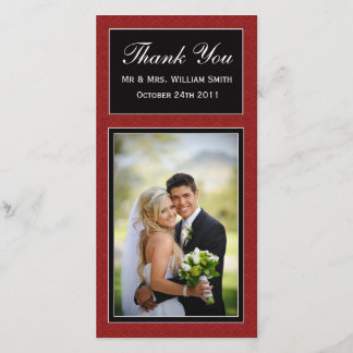 Damask Wedding Thank You Card
