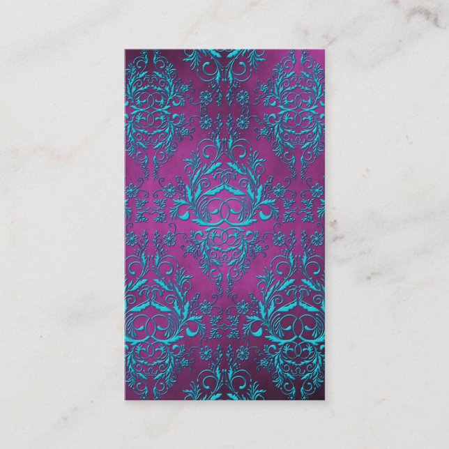 Damask Wildflowers, ELECTRA Business Card (Front)