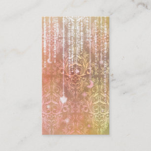 Damask Wildflowers, Madam Valeska in Orange Business Card