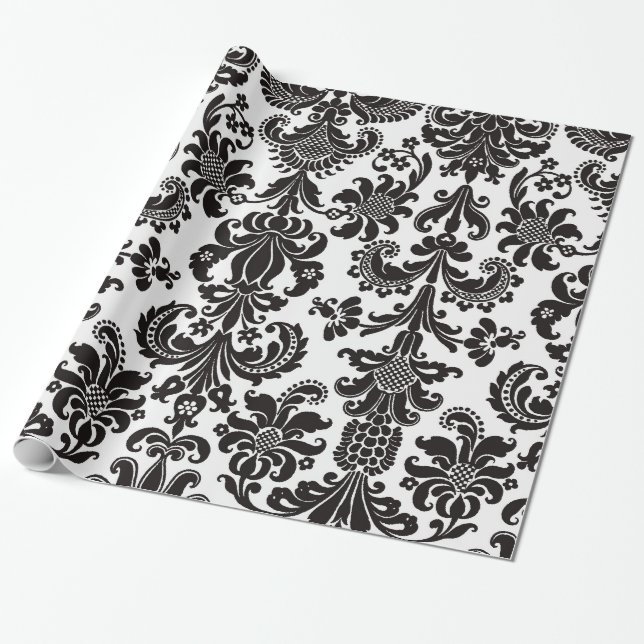 DAMASK WRAPPING PAPER (Unrolled)