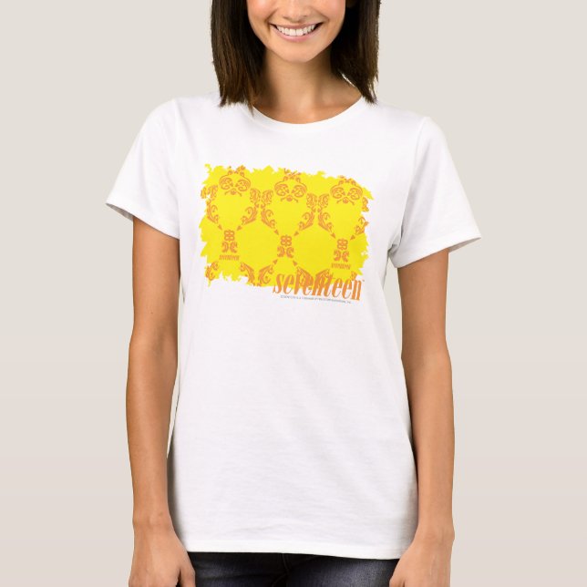Damask Yellow-Orange 2 T-Shirt (Front)