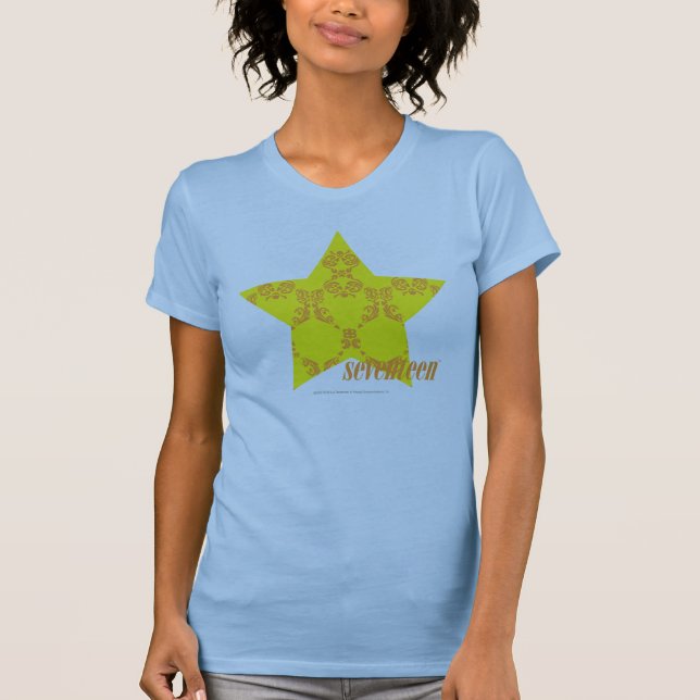Damask Yellow-Orange 3 T-Shirt (Front)