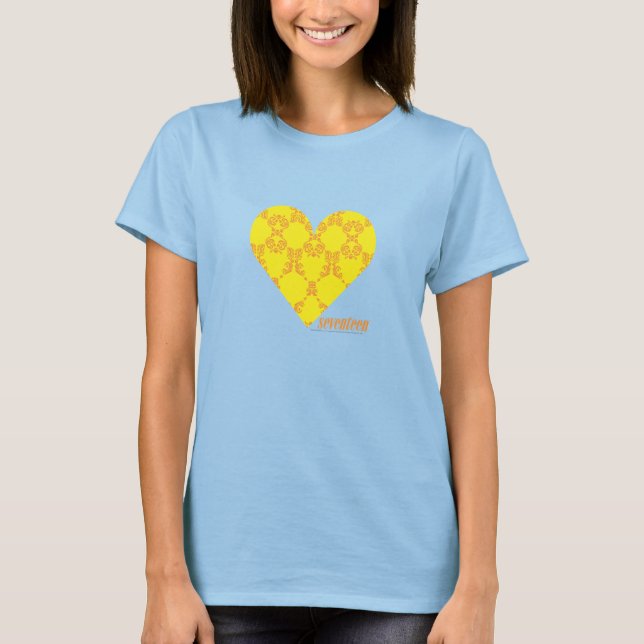 Damask Yellow-Orange 4 T-Shirt (Front)