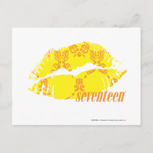 Damask Yellow-Orange Postcard