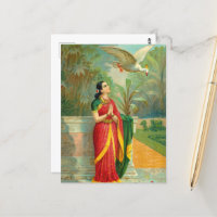 Damayanti and the Swan by Raja Ravi Varma