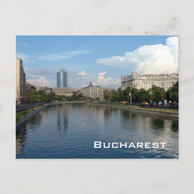 Dambovita river - Bucharest Postcard (Front)