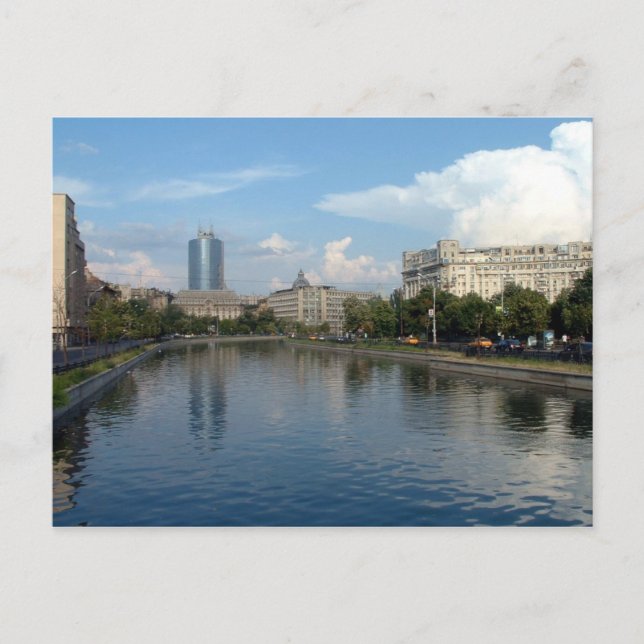 Dambovita river - Bucharest Postcard (Front)
