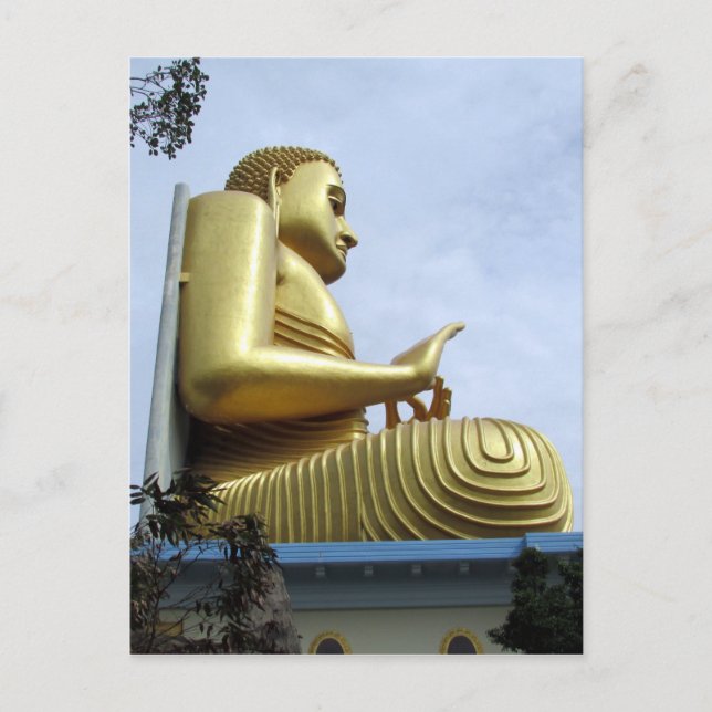 dambulla buddha side postcard (Front)