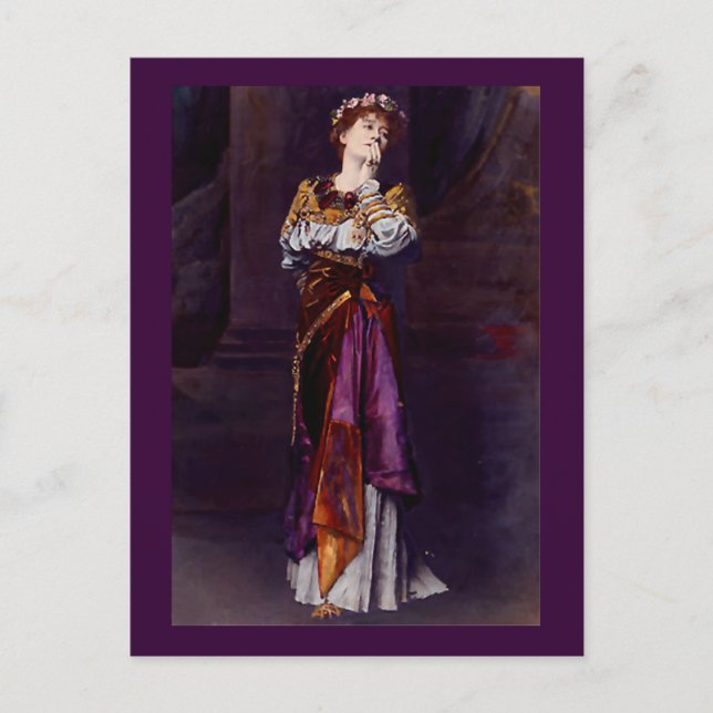 Dame Ellen Terry as Imogen - Alma-Tadema Postcard (Front)