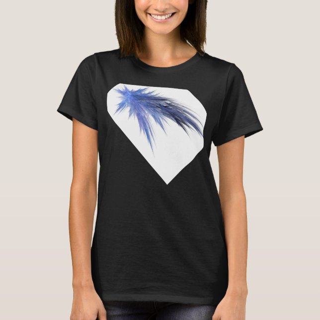 Damen T-Shirt mit Fraktal Motiv (Front)