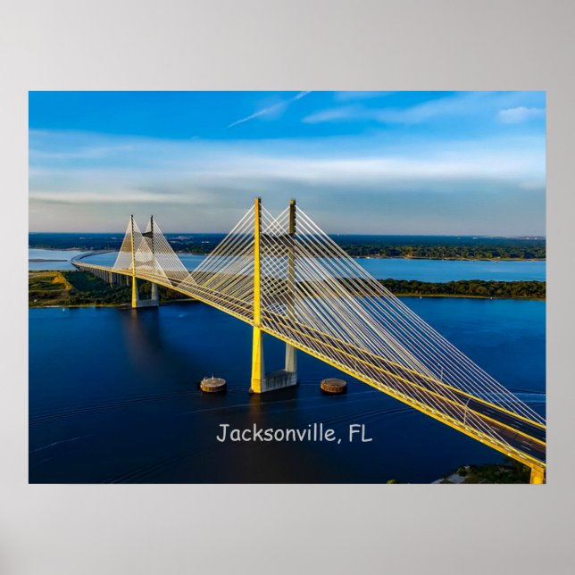 Dames Point Bridge, Jacksonville Poster (Front)