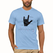 DAMIAN peptide, I-love-U sign w custom text, light