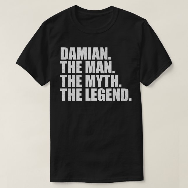 DamianDamian Name Damian given name T-Shirt (Design Front)