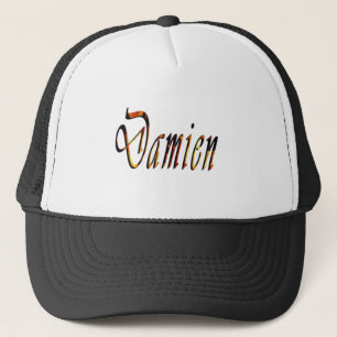 Damien Name Logo, Trucker Hat