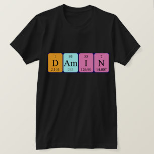 Damin periodic table name shirt