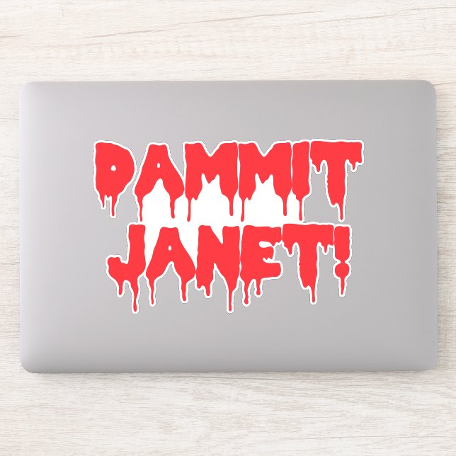 Dammit Janet, Dripping Blood, Red Horror Movie (Computer)