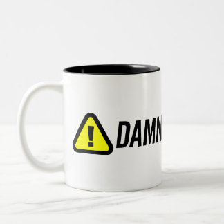 Damn Interesting Logo Two-Tone Coffee Mug