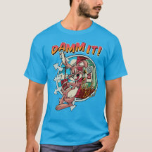 “Damn It!” Punk Rock Bunny Retro - Blink 182