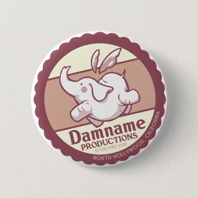 Damname Vintage Button (Front)