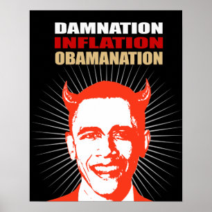 DAMNATION. INFLATION. OBAMANATION POSTER