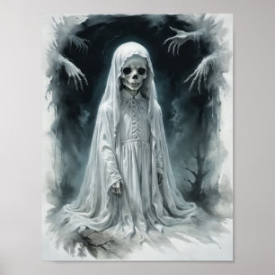 Damned child skeleton ghost  poster