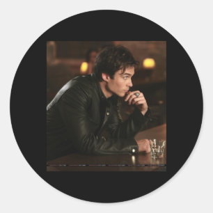Damon Salvatore  Classic Round Sticker