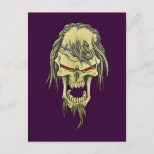 Dämonenschädel Totenkopf demon skull Postcard