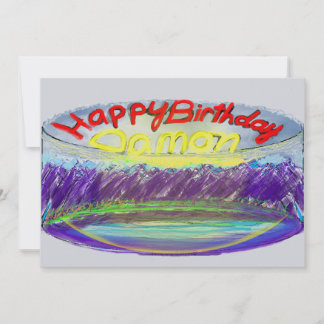 Damon's 2017 Blue Mountain Birthday Cake Card