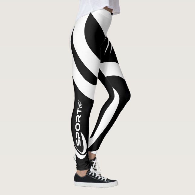 Damonti Sport New Wave Black Leggings (Right)