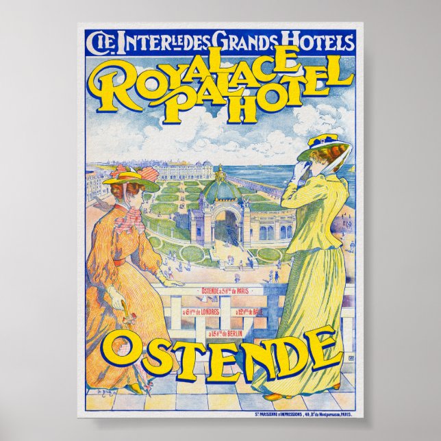 Dampfschiffahrt Zürichsee Vintage Poster 1900 (Front)