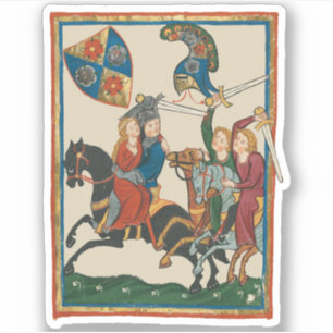 Damsel In Distress, 14th Century Mediaeval Art