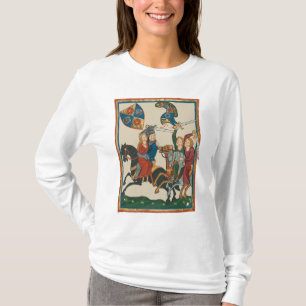 Damsel In Distress, 14th Century Mediaeval Art T-Shirt