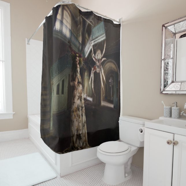Damsel  In Distress Shower Curtain (In Situ)