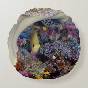 Damselfish Throw Pillow