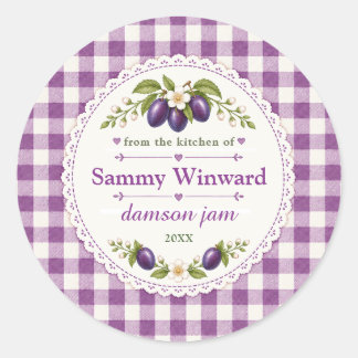 Damson Jam Homemade Gift Label