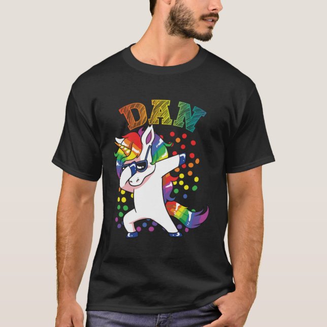 Dan Dabbing Unicorn T-Shirt (Front)