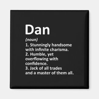 Dan Definition Personalised Name Funny Birthday Gi Magnet
