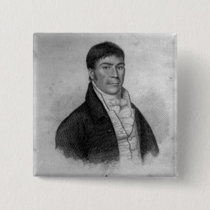 Dan Donnelly, engraved by Percy Roberts 15 Cm Square Badge